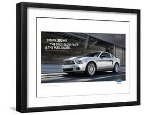 Mustang 2011 - 31Mpg - 305Hp-null-Framed Art Print