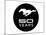 Mustang 50 Years Black Logo-null-Mounted Premium Giclee Print