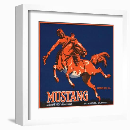 Mustang, American Fruit Growers-null-Framed Art Print