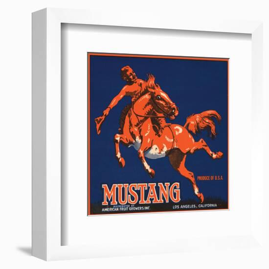 Mustang, American Fruit Growers-null-Framed Art Print