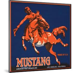 Mustang, American Fruit Growers-null-Mounted Art Print