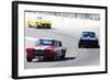 Mustang and Corvette Racing Watercolor-NaxArt-Framed Art Print