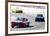 Mustang and Corvette Racing Watercolor-NaxArt-Framed Art Print