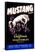 Mustang Brand California Vegetables-null-Framed Stretched Canvas