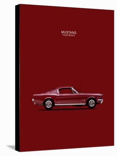 Mustang Fastback 65-Mark Rogan-Stretched Canvas