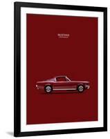 Mustang Fastback 65-Mark Rogan-Framed Art Print