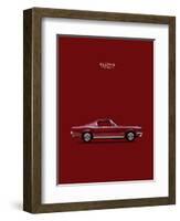 Mustang Fastback 65-Mark Rogan-Framed Art Print