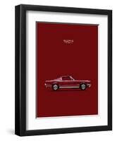 Mustang Fastback 65-Mark Rogan-Framed Art Print