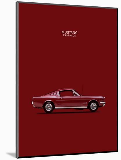 Mustang Fastback 65-Mark Rogan-Mounted Art Print