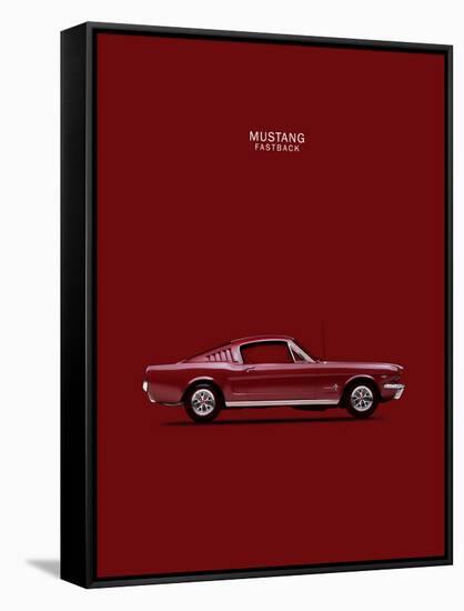 Mustang Fastback 65-Mark Rogan-Framed Stretched Canvas