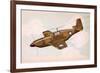 Mustang Fighter Plane-null-Framed Premium Giclee Print