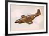 Mustang Fighter Plane-null-Framed Premium Giclee Print