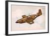 Mustang Fighter Plane-null-Framed Art Print