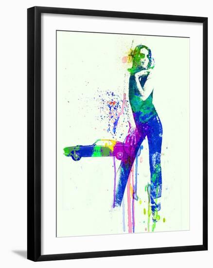 Mustang Girl 2-NaxArt-Framed Art Print