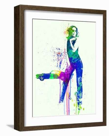 Mustang Girl 2-NaxArt-Framed Art Print