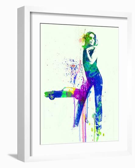 Mustang Girl 2-NaxArt-Framed Art Print