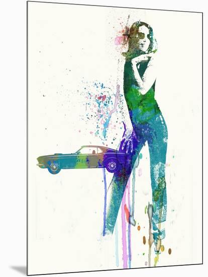 Mustang Girl-NaxArt-Mounted Art Print