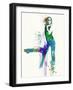 Mustang Girl-NaxArt-Framed Art Print