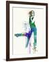 Mustang Girl-NaxArt-Framed Art Print