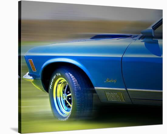 Mustang Mach One-Richard James-Stretched Canvas