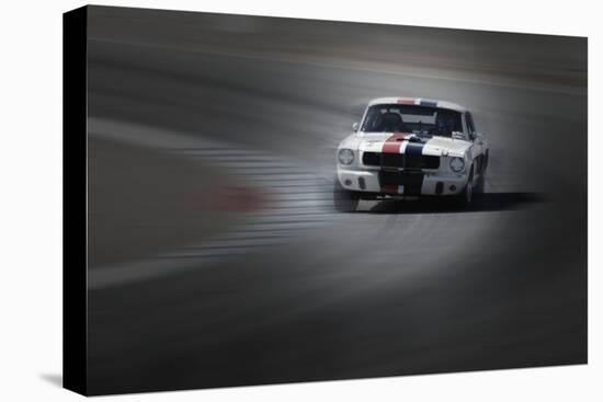 Mustang on the racing Circuit-NaxArt-Stretched Canvas