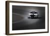 Mustang on the racing Circuit-NaxArt-Framed Photo