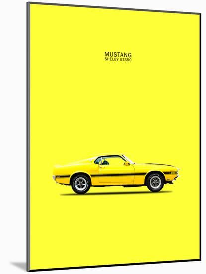 Mustang Shelby GT350 69 Yellow-Mark Rogan-Mounted Art Print