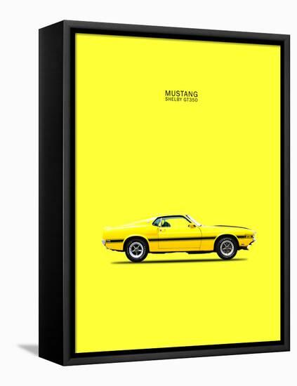 Mustang Shelby GT350 69 Yellow-Mark Rogan-Framed Stretched Canvas