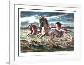 Mustang-Lumen Martin Winter-Framed Collectable Print