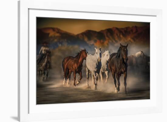 Mustangs on the Move-Bobbie Goodrich-Framed Giclee Print