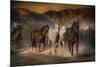 Mustangs on the Move-Bobbie Goodrich-Mounted Giclee Print