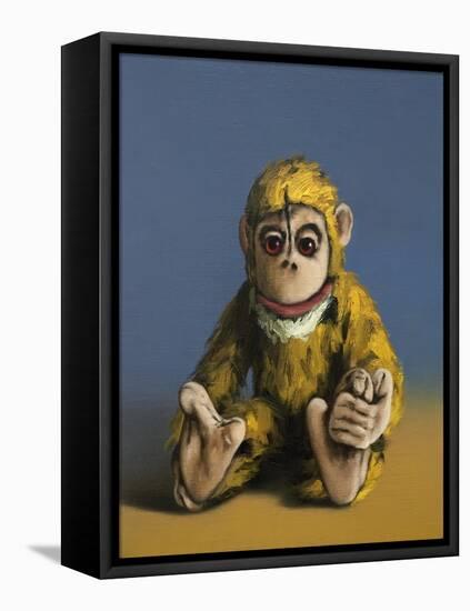 Mustard Monkey, 2017,-Peter Jones-Framed Stretched Canvas