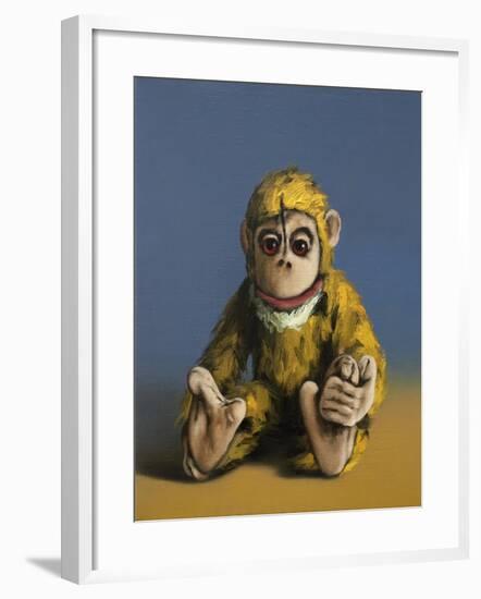 Mustard Monkey, 2017,-Peter Jones-Framed Giclee Print