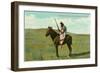 Mustatem Moutiapec on Horseback, Cree Indian-null-Framed Premium Giclee Print