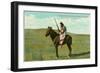 Mustatem Moutiapec on Horseback, Cree Indian-null-Framed Premium Giclee Print