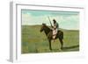 Mustatem Moutiapec on Horseback, Cree Indian-null-Framed Premium Giclee Print