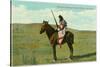 Mustatem Moutiapec on Horseback, Cree Indian-null-Stretched Canvas