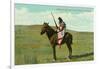 Mustatem Moutiapec on Horseback, Cree Indian-null-Framed Art Print