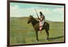 Mustatem Moutiapec on Horseback, Cree Indian-null-Framed Art Print