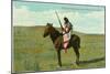 Mustatem Moutiapec on Horseback, Cree Indian-null-Mounted Art Print