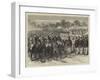 Muster of English Volunteers in the Public Gardens, Shanghai-Godefroy Durand-Framed Giclee Print