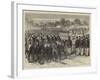 Muster of English Volunteers in the Public Gardens, Shanghai-Godefroy Durand-Framed Giclee Print