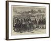 Muster of English Volunteers in the Public Gardens, Shanghai-Godefroy Durand-Framed Giclee Print