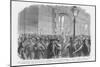 Mustering of Citizens at Railroad and Telegraph Office after Hearing About Morgan's Raid-Frank Leslie-Mounted Art Print