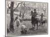 Mustering Sheep, Austral-W Hatherell-Mounted Art Print