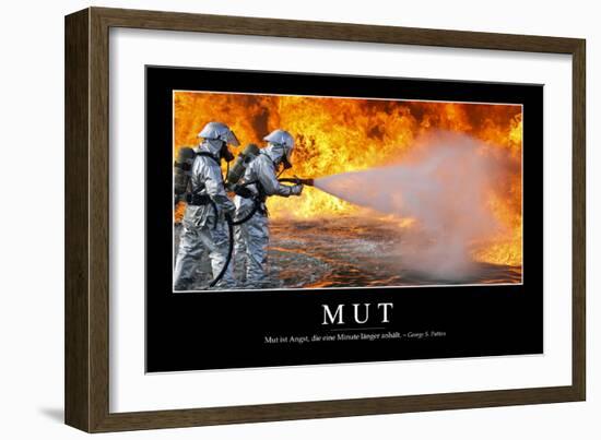 Mut: Motivationsposter Mit Inspirierendem Zitat-null-Framed Photographic Print