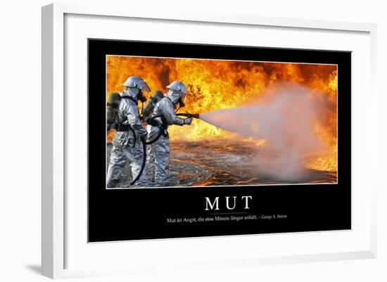 Mut: Motivationsposter Mit Inspirierendem Zitat-null-Framed Photographic Print