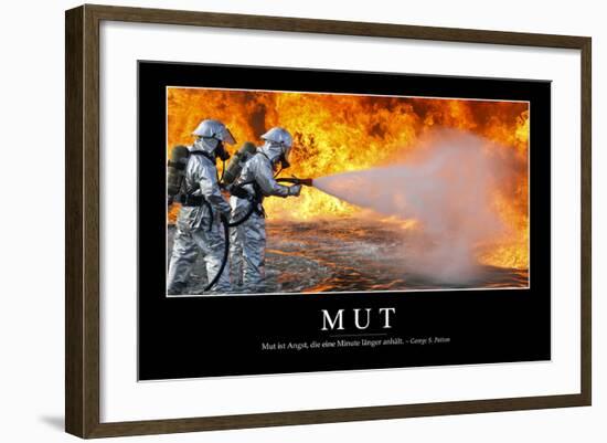 Mut: Motivationsposter Mit Inspirierendem Zitat-null-Framed Photographic Print