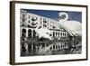 Mute Swans (Cygnus Olor) in Front of the Alsterarkaden-Konrad Wothe-Framed Photographic Print