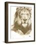 Muted Lion-Patricia Pinto-Framed Art Print
